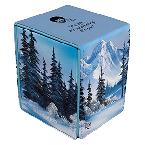 Ultra Pro "Bob Ross Winter Paradise" Alcove Flip Deck Box
