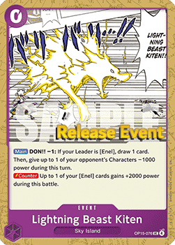 Lightning Beast Kiten (OP15-076)