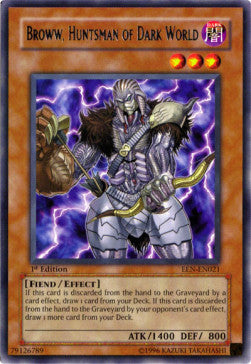 Broww, Huntsman of Dark World (V.1 - Rare) - Elemental Energy (Rare) [EEN-021]