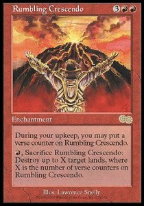 Rumbling Crescendo - Urza's Saga (Rare) [USG-210]