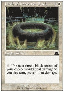 Circle of Protection: Black - Sixth Edition (Common) [6ED-8]