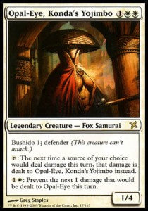 Opal-Eye, Konda's Yojimbo - Betrayers of Kamigawa (Rare) [BOK-17]