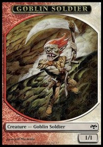 Goblin Soldier Token (Red and White 1/1) - Eventide (Token) [EVE-T06]