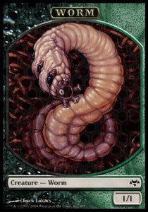 Worm Token (Black and Green 1/1)