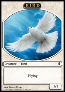 Bird Token (White 1/1) - Zendikar (Token) [ZEN-T2]