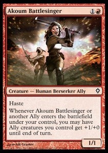 Akoum Battlesinger - Worldwake (Common) [WWK-71]