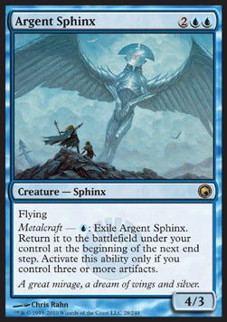 Argent Sphinx - Scars of Mirrodin (Rare) [SOM-28]