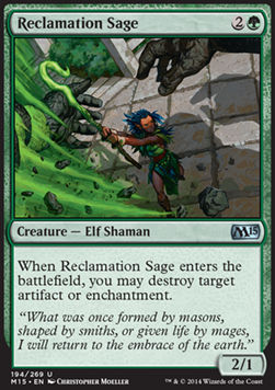 Reclamation Sage - Magic 2015 (Uncommon) [M15-194]