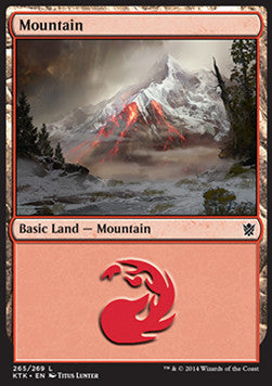 Mountain (V.4) - Khans of Tarkir (Land) [KTK-265]