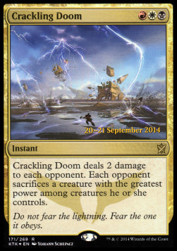 Crackling Doom - Khans of Tarkir: Promos (Rare)