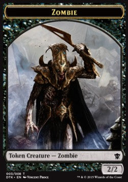 Zombie Token (Black 2/2) - Dragons of Tarkir (Token) [DTK-T3]