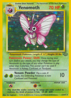 Venomoth - Jungle (Holo Rare) [JU-13]