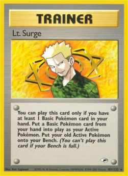 Lt. Surge - Gym Heroes (Rare) [GH-101]