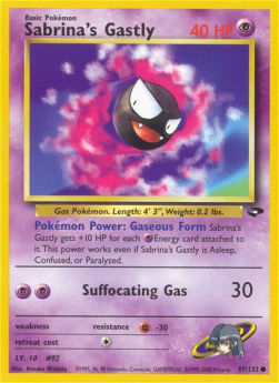 Sabrina's Gastly - Gym Challenge (Common) [GC-97]
