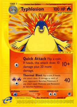 Typhlosion - Expedition Base Set (Rare) [EX-64]