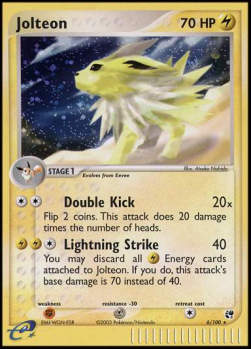Jolteon - EX Sandstorm (Holo Rare) [SS-6]