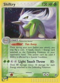 Shiftry (Fan Away) - EX Sandstorm (Holo Rare) [SS-12]