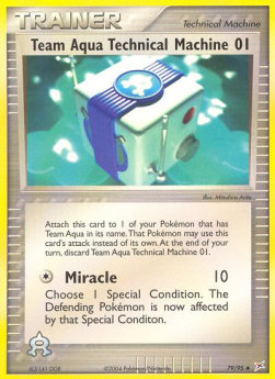 Team Aqua's Technical Machine 01 - EX Team Magma vs Team Aqua (Uncommon) [MA-79]