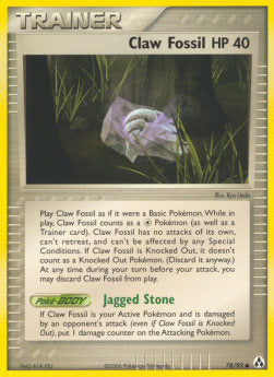 Claw Fossil - EX Legend Maker (Common) [LM-78]