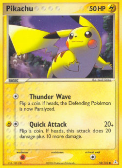 Pikachu - EX Holon Phantoms (Common) [HP-78]