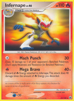 Infernape Lv.46 - Majestic Dawn (Rare) [MD-22]