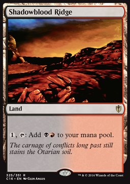 Shadowblood Ridge - Commander 2016 (Rare) [C16-325]
