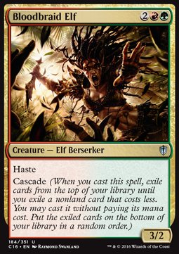 Bloodbraid Elf - Commander 2016 (Uncommon) [C16-184]