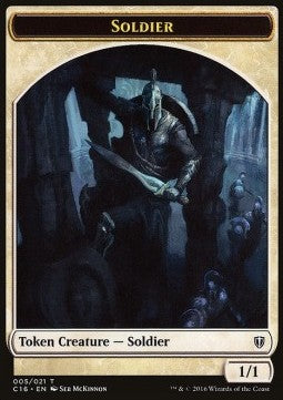 Elemental Token (W 4/4) // Soldier Token (W 1/1) - Commander 2016 (Token) [C16-T 3/5]