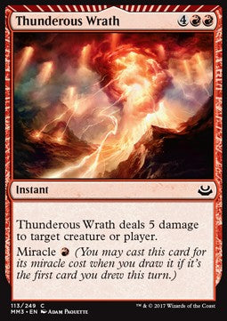 Thunderous Wrath - Modern Masters 2017 (Common) [MM3-113]