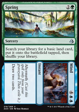 Spring // Mind - Amonkhet (Uncommon) [AKH-219]