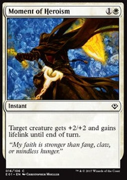 Moment of Heroism - Archenemy: Nicol Bolas (Common) [E01-16]