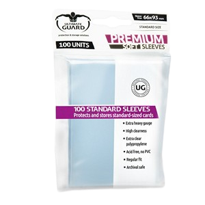 100 Ultimate Guard Premium Soft Sleeves (Translucent)