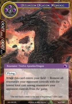 Dimension Dragon, Nidhogg (Super Rare) [-035]