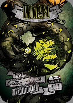 Wurm Token (Artifact 3/3 Deathtouch) - Mezzocielo & Friends Classic Tokens (Token) [MFCT-15]
