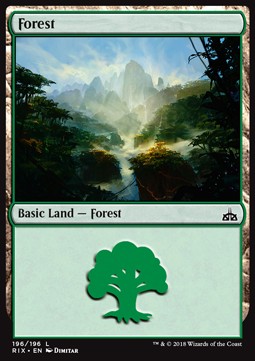 Forest - Rivals of Ixalan (Land) [RIX-196]