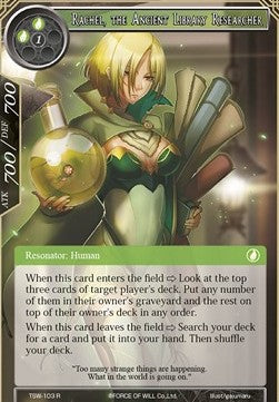 Rachel, the Ancient Library Researcher (Rare) [-103]