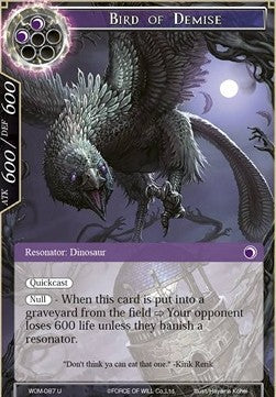 Bird of Demise (Uncommon) [-087]