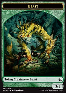 Beast Token (Green 3/3) - Battlebond (Token) [BBD-T05]
