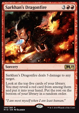 Sarkhan's Dragonfire - Core 2019 (Rare) [M19-298]