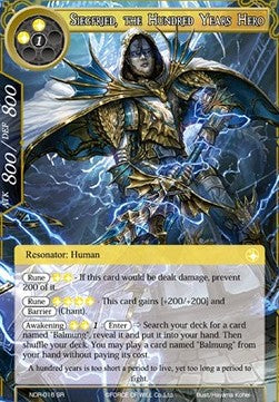 Siegfried, the Hundred Years Hero (Super Rare) [-016]