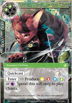 Kotaro, Ninja of the Wind (Uncommon) [-070]