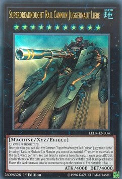 Superdreadnought Rail Cannon Juggernaut Liebe - Legendary Duelists: Sisters of the Rose (Ultra Rare) [LED4-034]