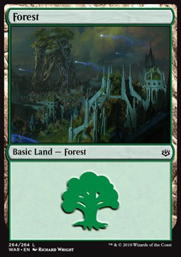 Forest (V.3) - War of the Spark (Land) [WAR-264]