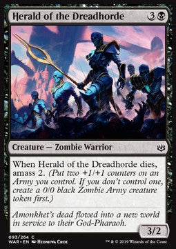 Herald of the Dreadhorde - War of the Spark (Common) [WAR-93]