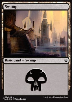 Swamp (V.1) - War of the Spark (Land) [WAR-256]