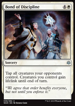 Bond of Discipline - War of the Spark (Uncommon) [WAR-6]