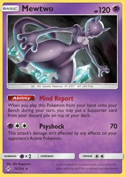 Mewtwo - Unbroken Bonds (Rare) [UNB-75]