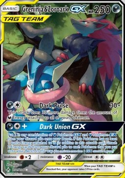 Greninja & Zoroark GX - Unbroken Bonds (Ultra Rare) [UNB-201]