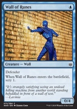 Wall of Runes - War of the Spark (Common) [WAR-75]