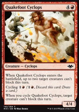 Quakefoot Cyclops - Modern Horizons (Common) [MH1-142]